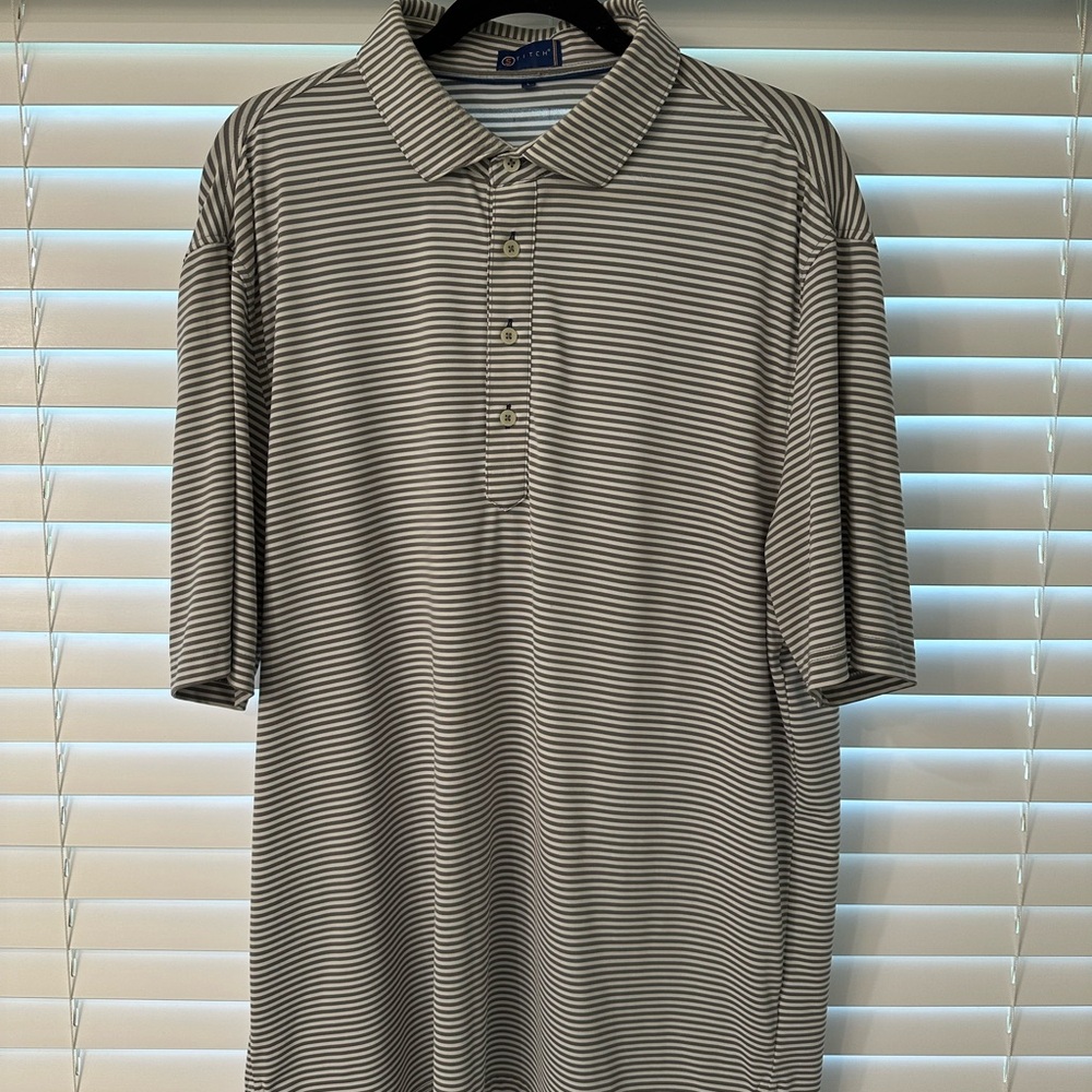 Striped Gray Polo Shirt